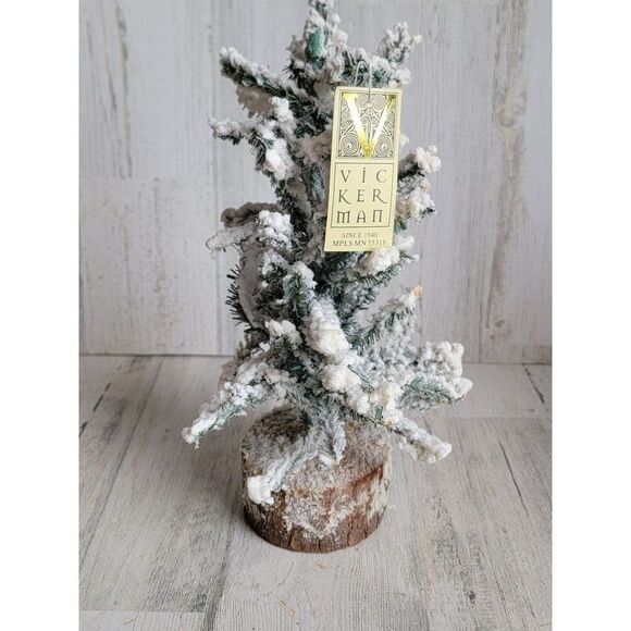 Vickerman snow pine christmas tree home decor - Picture 2 of 12